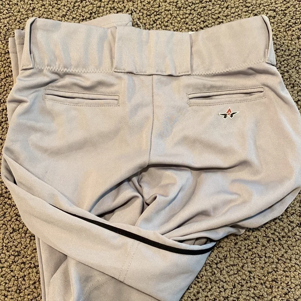 Alleson Gray Baseball Pants Size Youth Large in EUC
